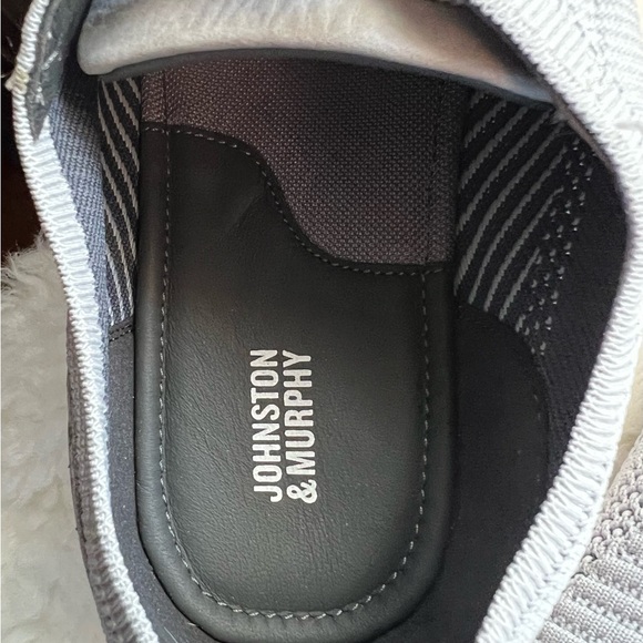 Johnston & Murphy Gray Sneakers with White and Tan Accents - Picture 7 of 10